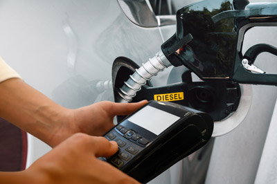 Fleet vehicles and drivers using Citgo fuel card accounts with purchase tracking controls